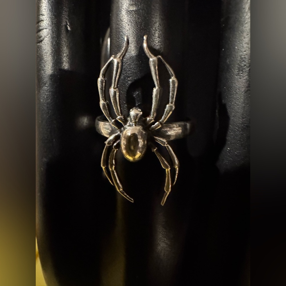 New Sterling Silver 925 Spider Ring Size 8 Cute